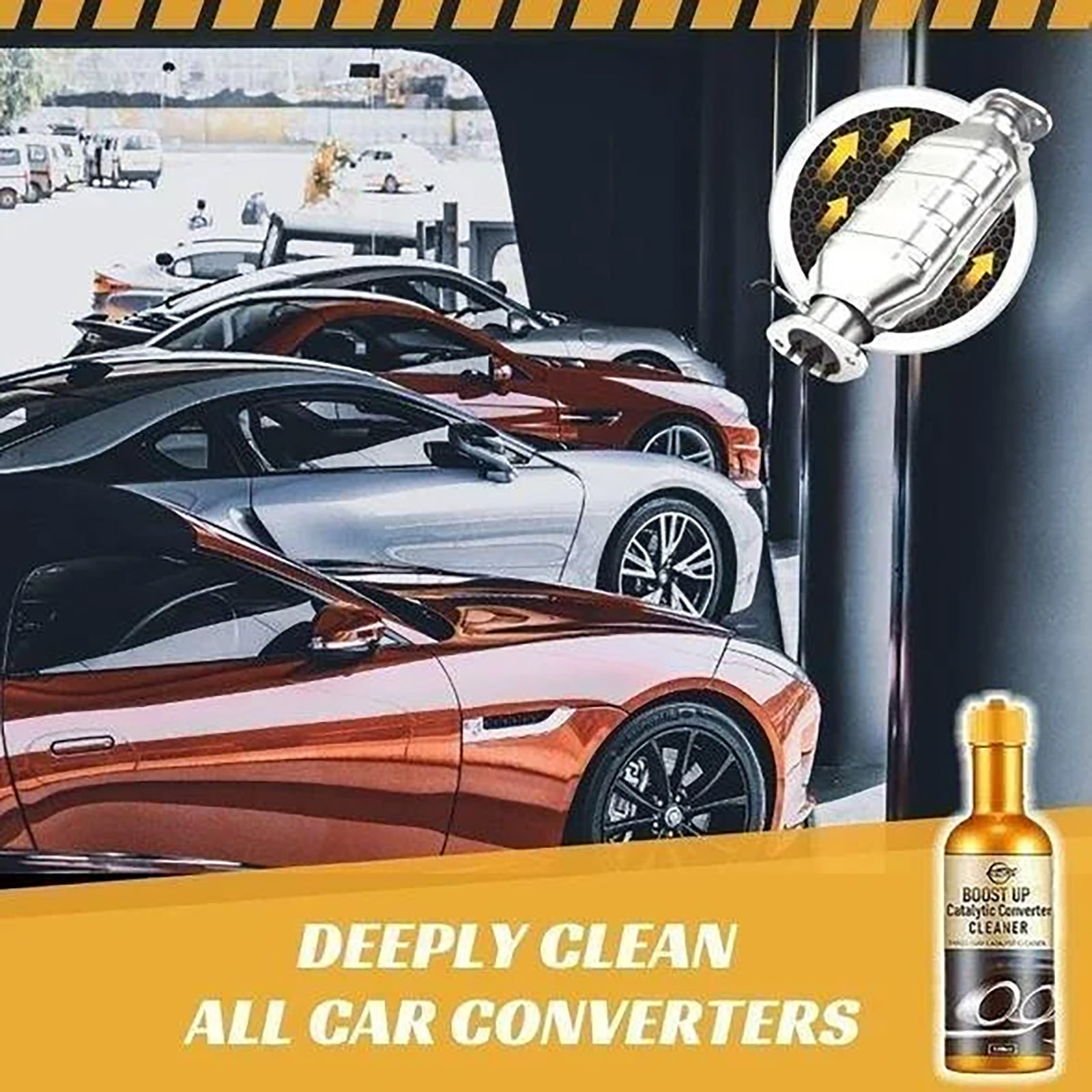 Clzoud Cleaning Supplies for Cars Interior Cleaner Fuel System Engine Catalytic Converter Gasoline DIESEL and Flex Fuel Vehicle Carbon Deposit Remover